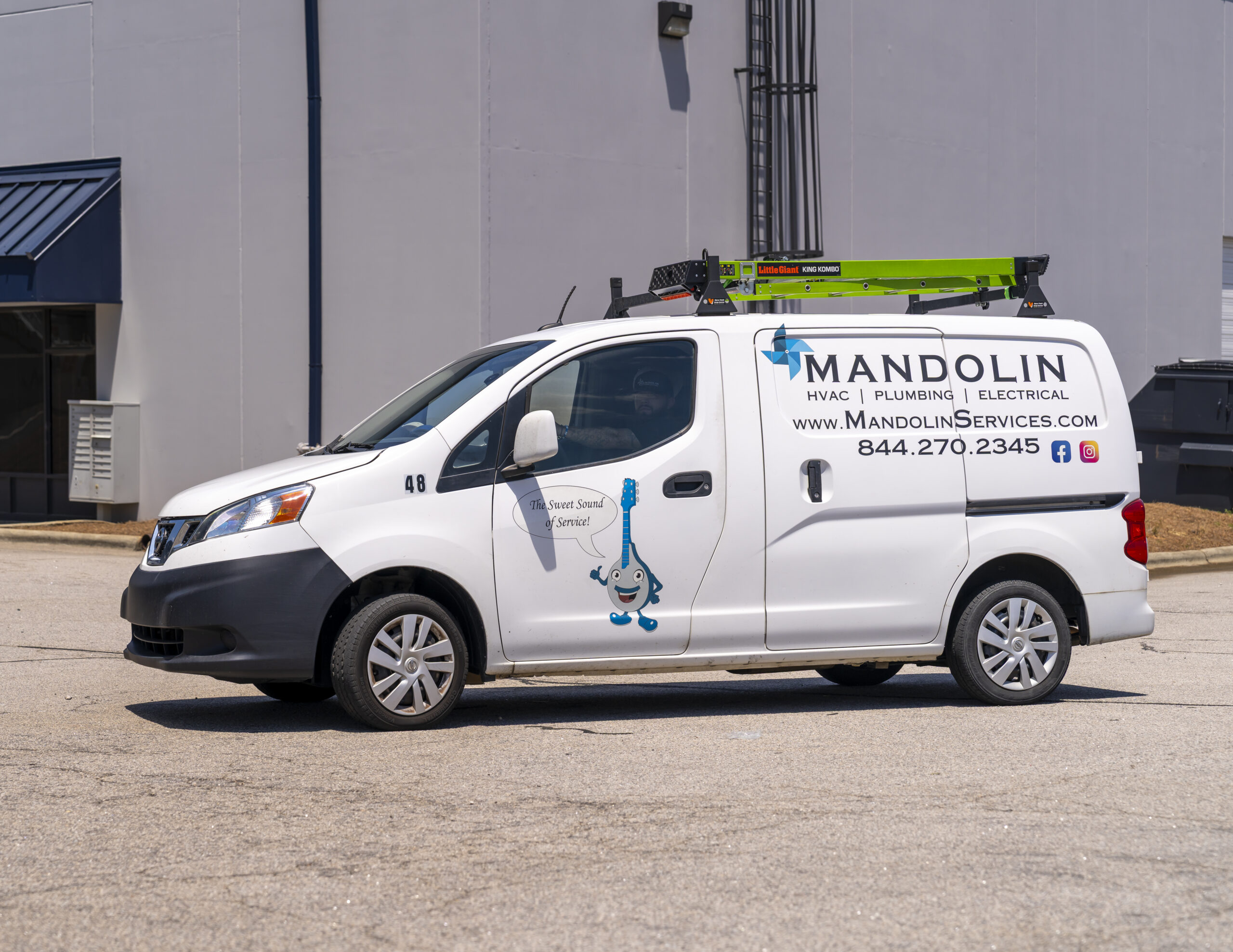 Mandolin Services technician providing residential drain cleaning in North Carolina